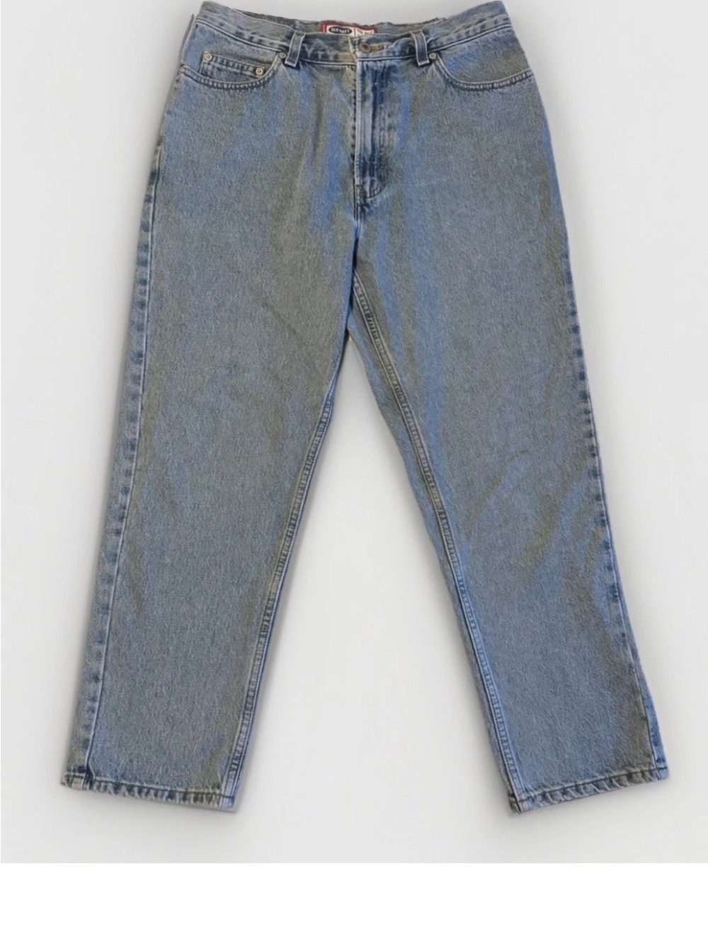 Vintage Old Navy Number 7 Jeans Womens 12 Ankle Blue Denim Straight Leg Y2K 90s